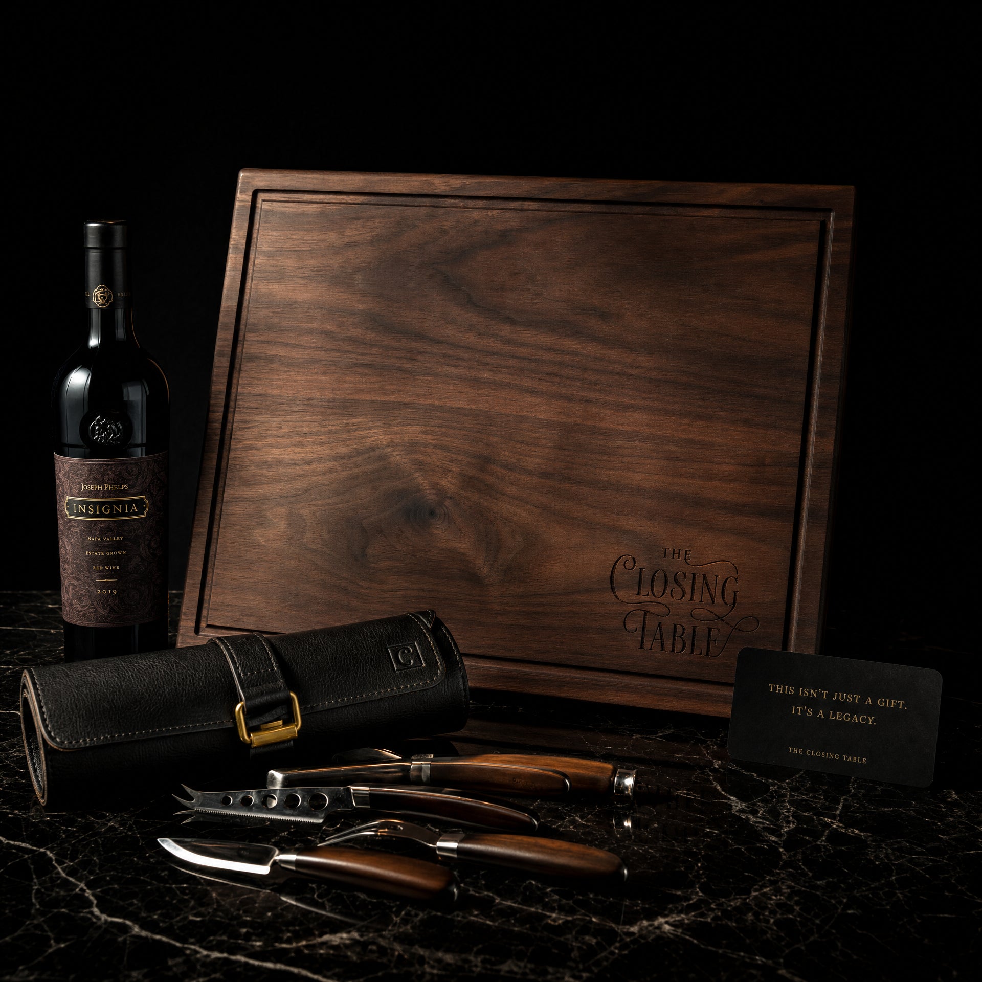 Artisan Charcuterie & Wine Board Set — The Closing Table luxury closing gift