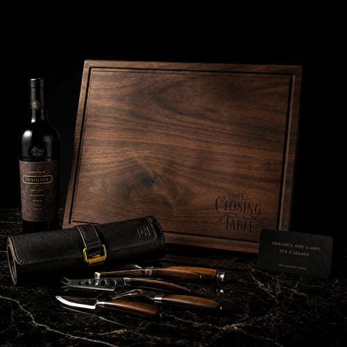 Artisan Charcuterie & Wine Board Set — The Closing Table luxury closing gift